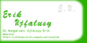 erik ujfalusy business card